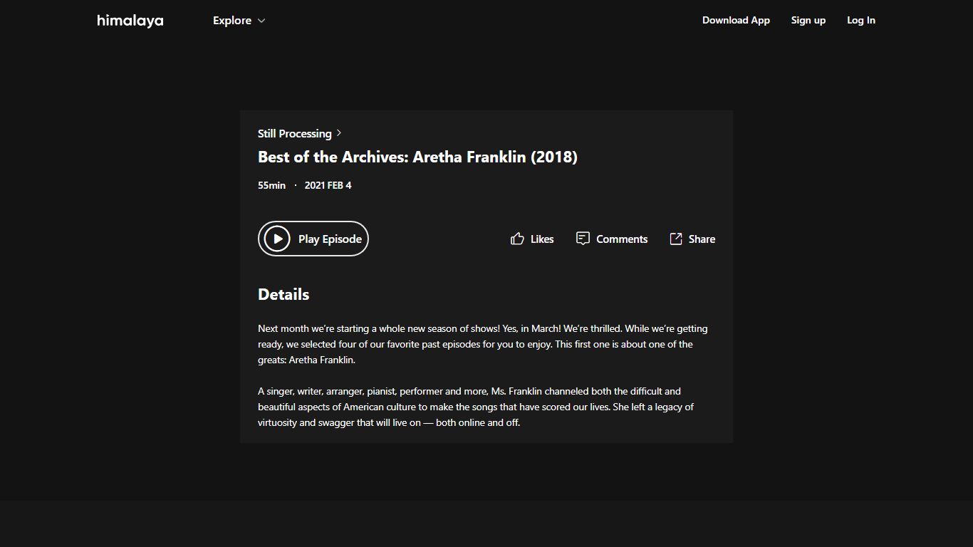 Best of the Archives: Aretha Franklin (2018) - Still Processing ...